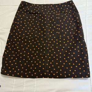 Boden Black Skirt with Pink Trim